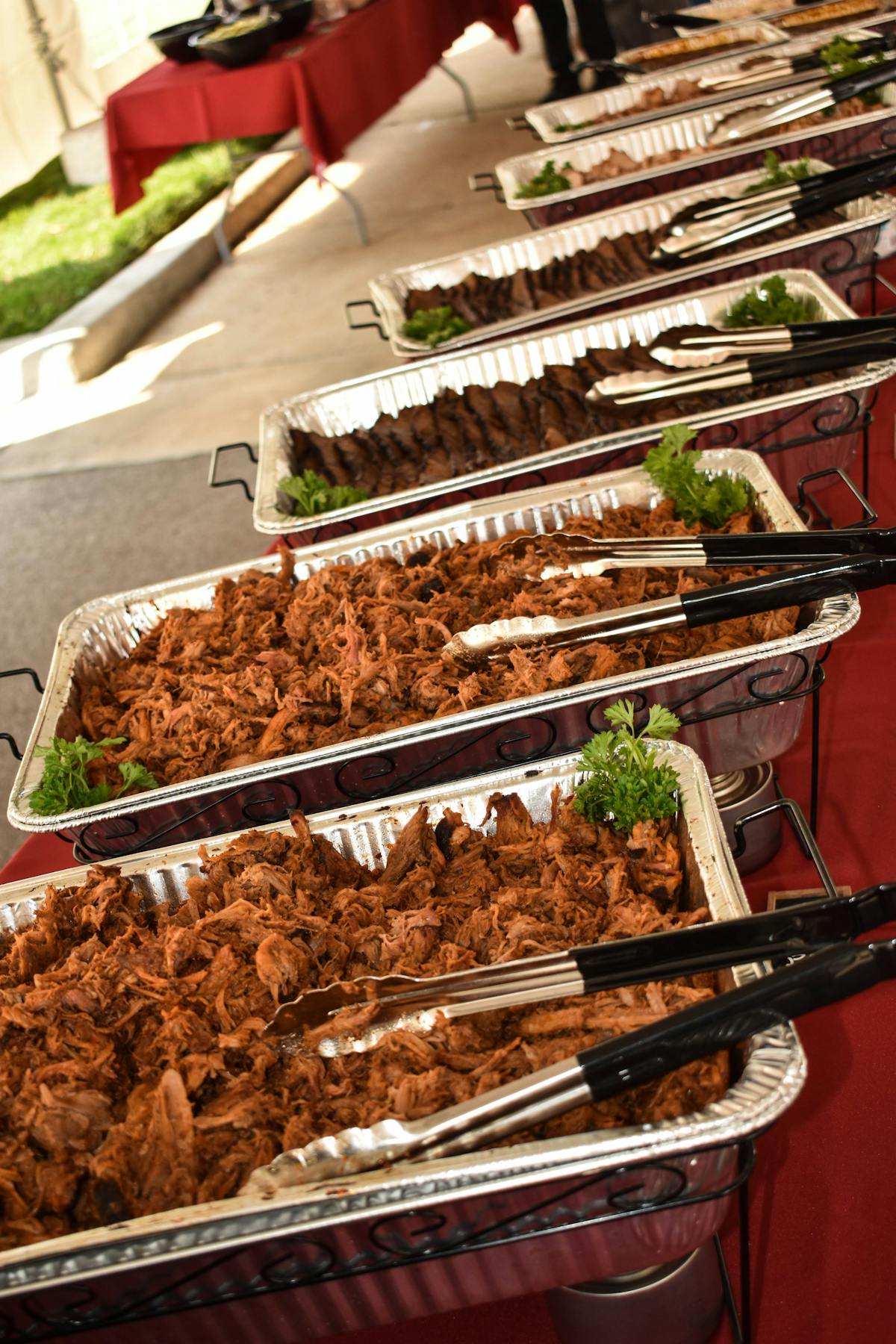 a tray of food on a table